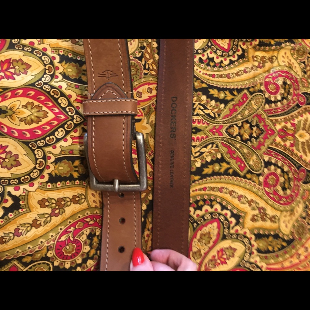 Mens Docker’s Brown Belt 36